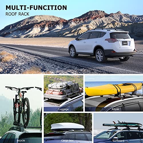 300LBS Roof Rack Cross Bars Lockable for 2013 2013-2018 RAV4 (Anti-theft lock)