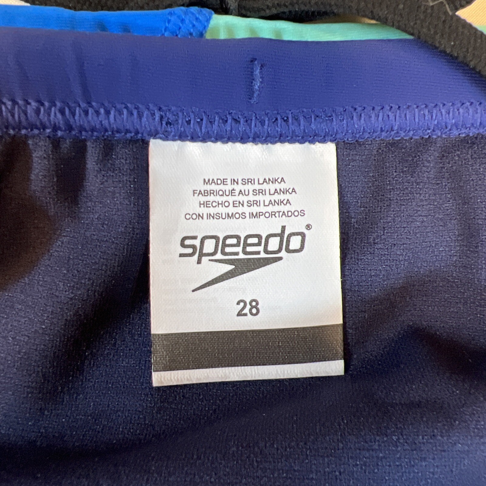 Men’s Speedo Bikini Swim Brief, Eco, Peacoat, Size 28