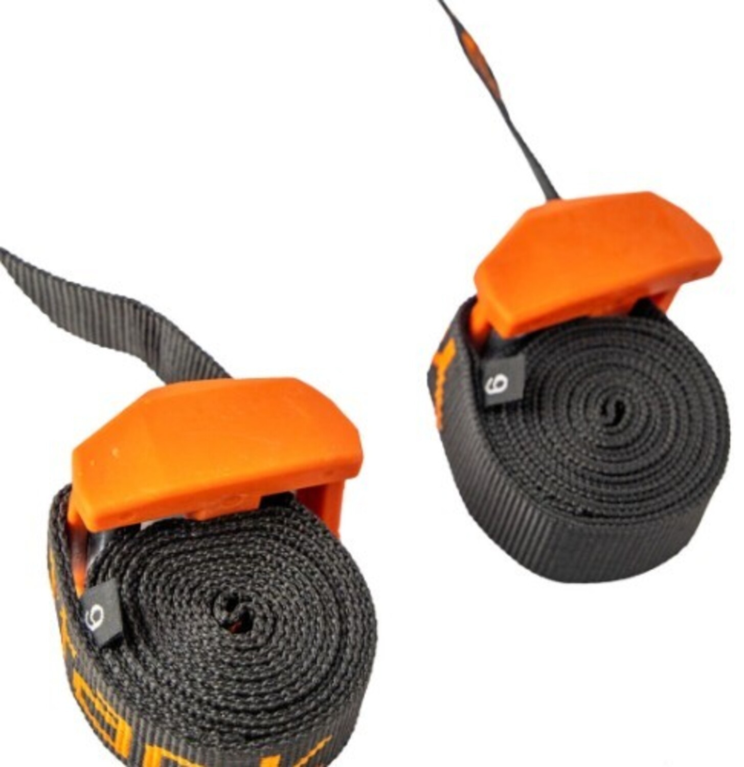 YakAttack Cam Straps 6’x 1″Rubber Buckle Cover 2 Pack Black/Orange