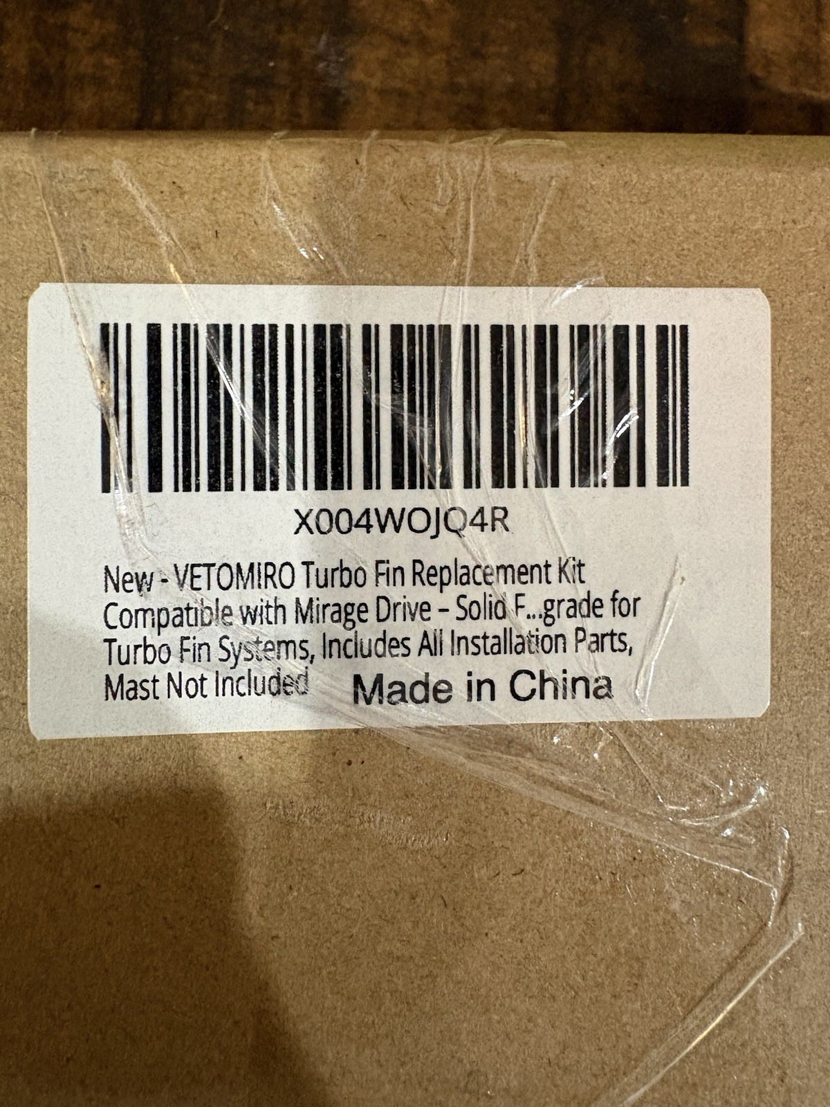 VETOMIRO Turbo Fin Replacement Kit-Compatible With Mirage Drive-Brand New-sealed