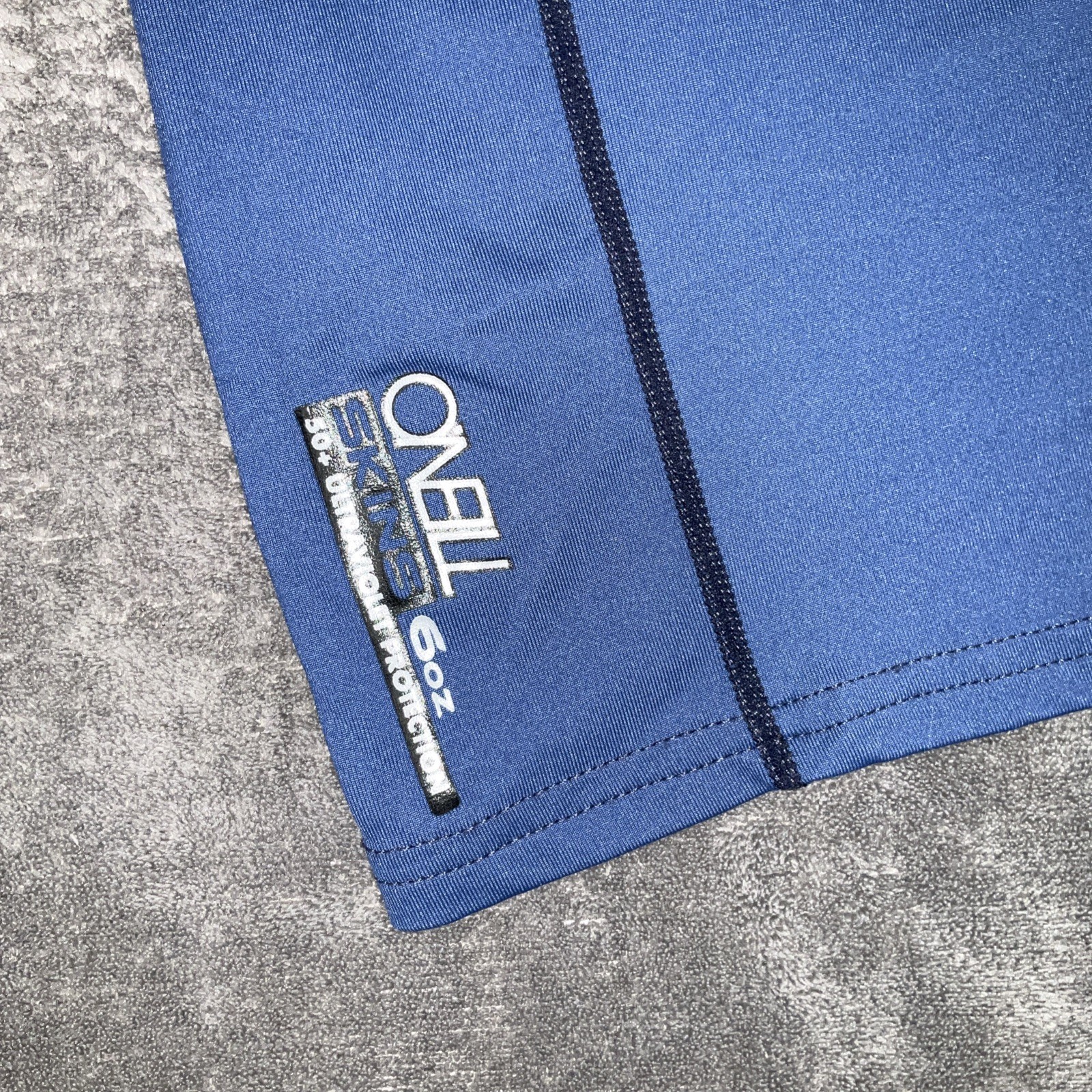 O’Neill Rash Guard Shirt Mens 3XL Blue Gray Performance Fit Short Sleeve Swim
