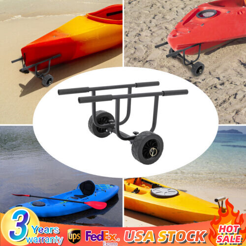 Kayak Canoe Boat Carrier Dolly Trailer Tote Trolley Transport Cart Wheel