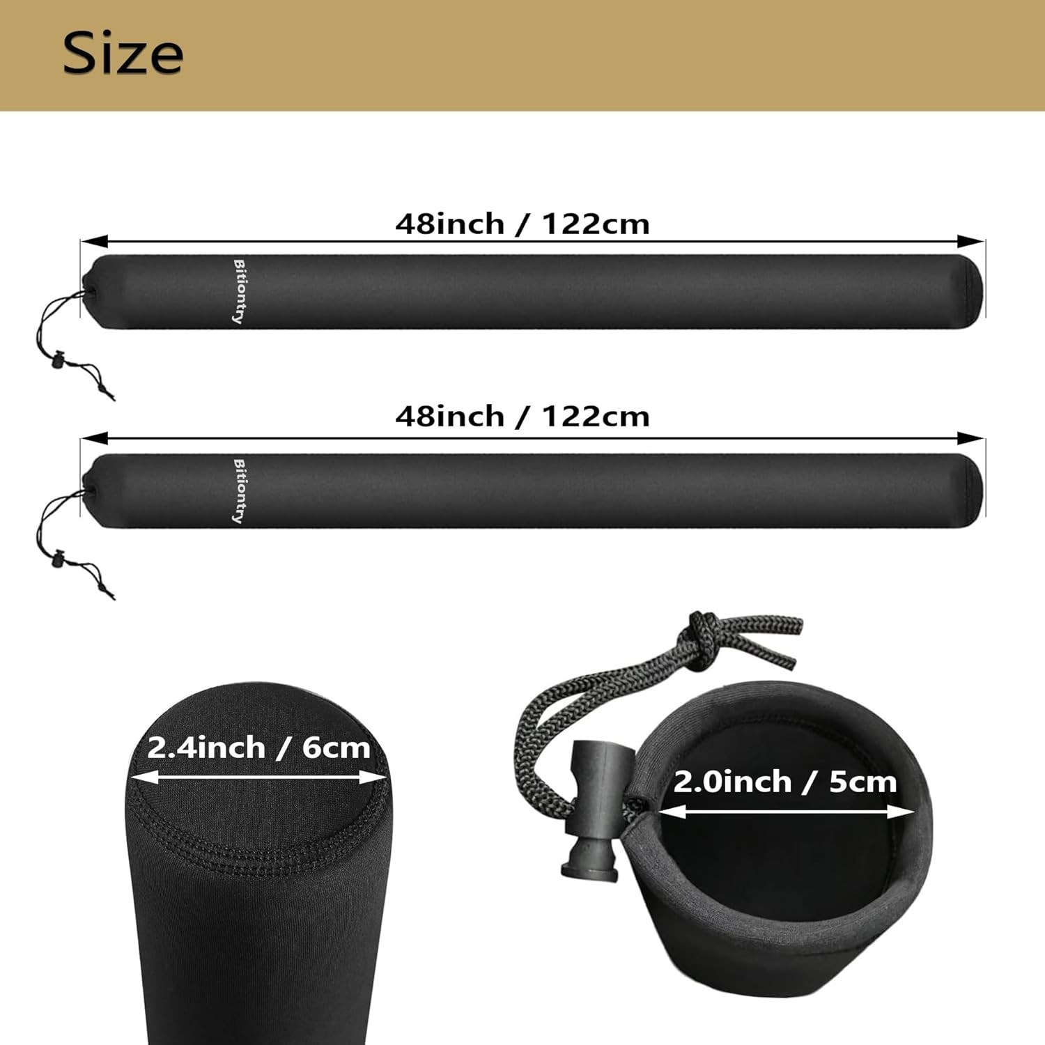 48 Inch Boat Trailer Guide Pole Cover- Neoprene Boat Trailer Guide Protective Co