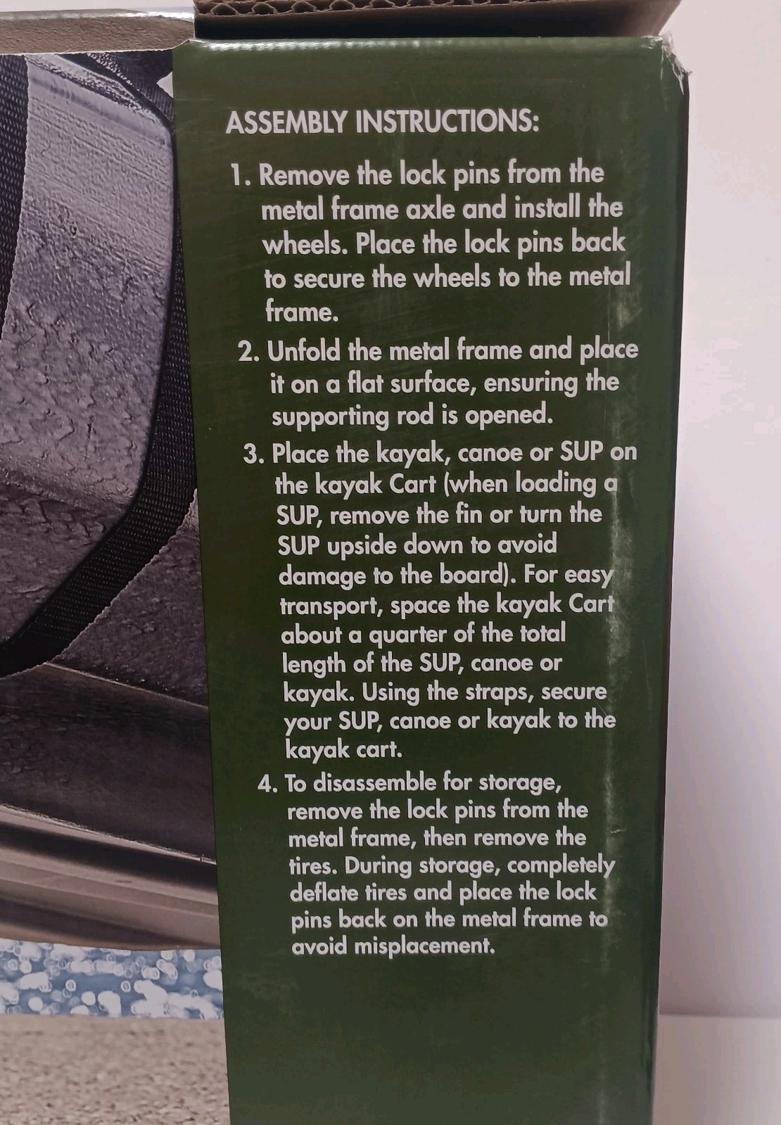 Ozark Trail Kayak Canoe or SUPs Cart Weight Capacity 150 lbs, New