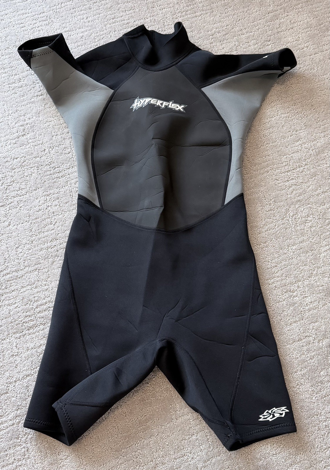 Mens Hyperflex Access 2mm Back Zip Shorty Spring Suit Wetsuit Size Large GUC