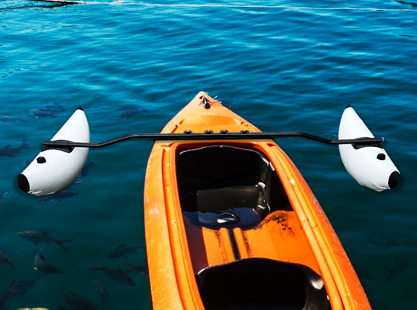 Pactrade Marine Boat Kayak Canoe Outrigger Stabilizer System PVC Inflatable Buoy