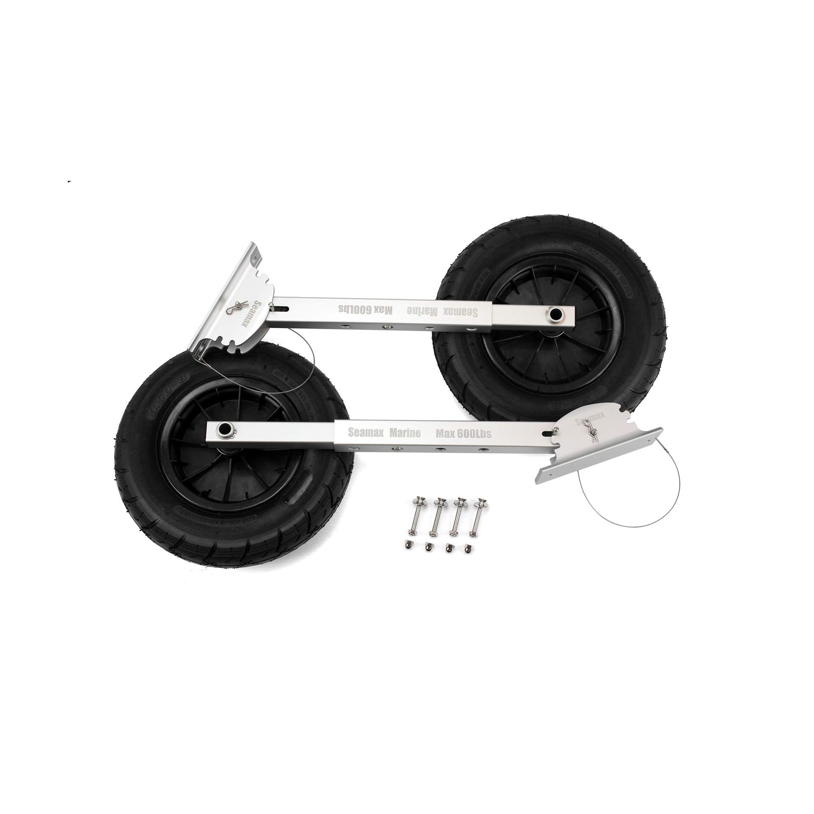 Seamax Deluxe 4×4 Boat Launching Dolly with 14″ Wheels System, Commercial Gra…