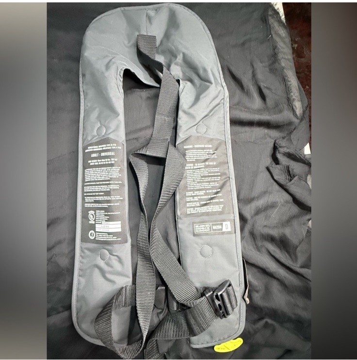 Mustang Survival MIT 100 Manual Inflatable PFD Life Jacket Gray