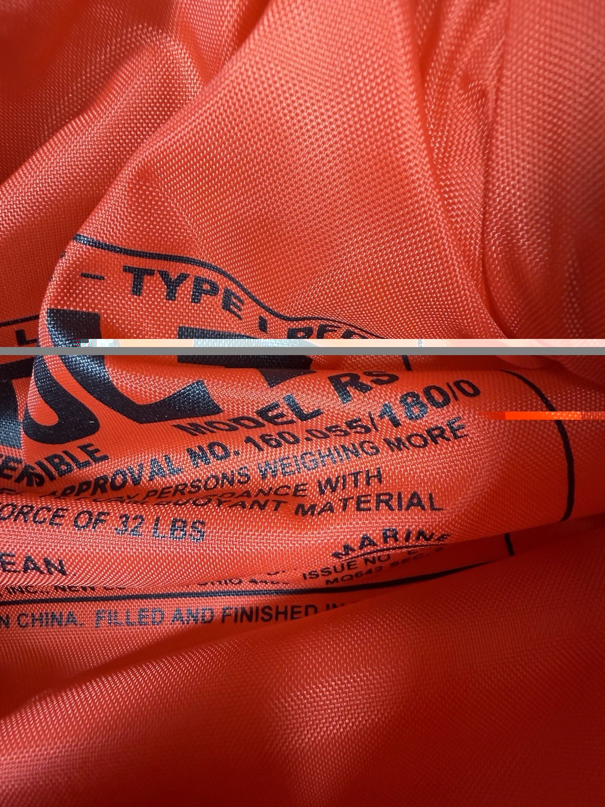 Model RS Adult Off Shore Lifejacket Type 1 PFD Kent Sporting Goods 4 Excellent