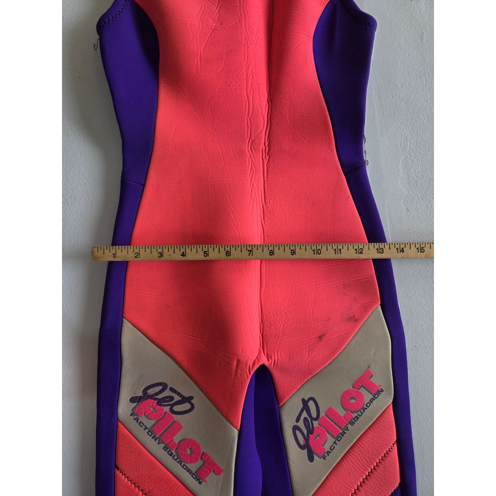 Vintage Jet Pilot Factory Squadron 2 Piece Wetsuit Set Womens 10 Made USA 90s