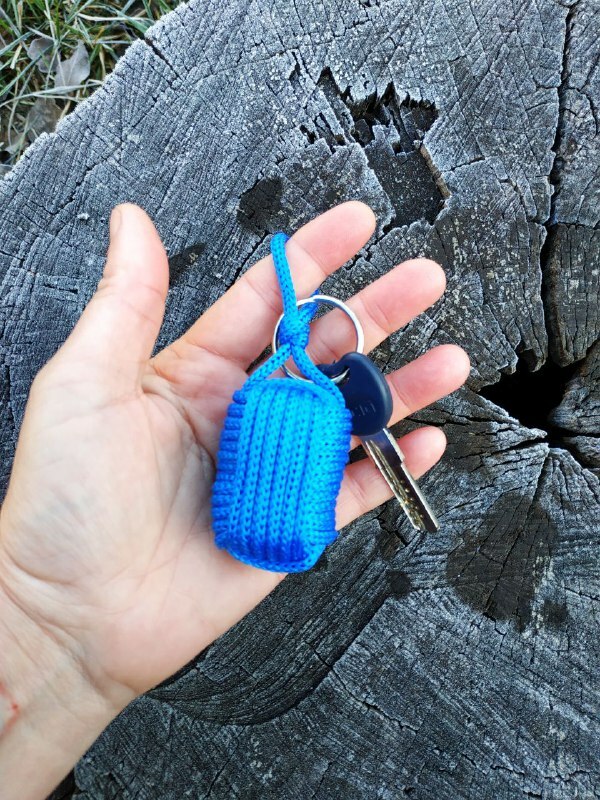 Handmade Blue Floating Cork Nautical Key Chain Kayak Boat Sailing Floating Buoy
