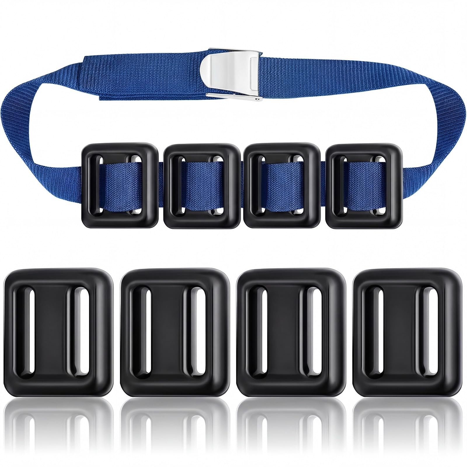 4 Pcs Dive Weights Belt for Scuba Diving Coated Dive Weights Nylon Belt with …