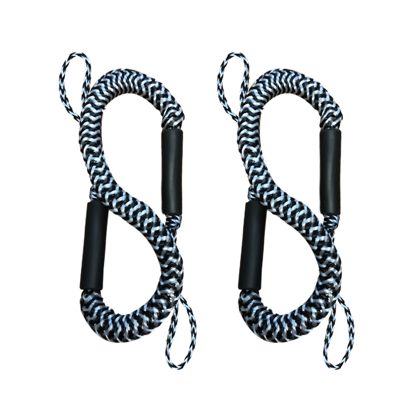 Pactrade Marine Bungee 2 Pieces Dock Line Mooring Rope 3ft EVA Foam Floats