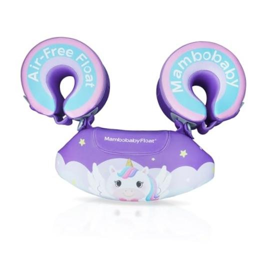 Mambobaby Toddler Swim Vest for 3-8 Years, 33-66 lbs, Arm Floaties for Unicorn