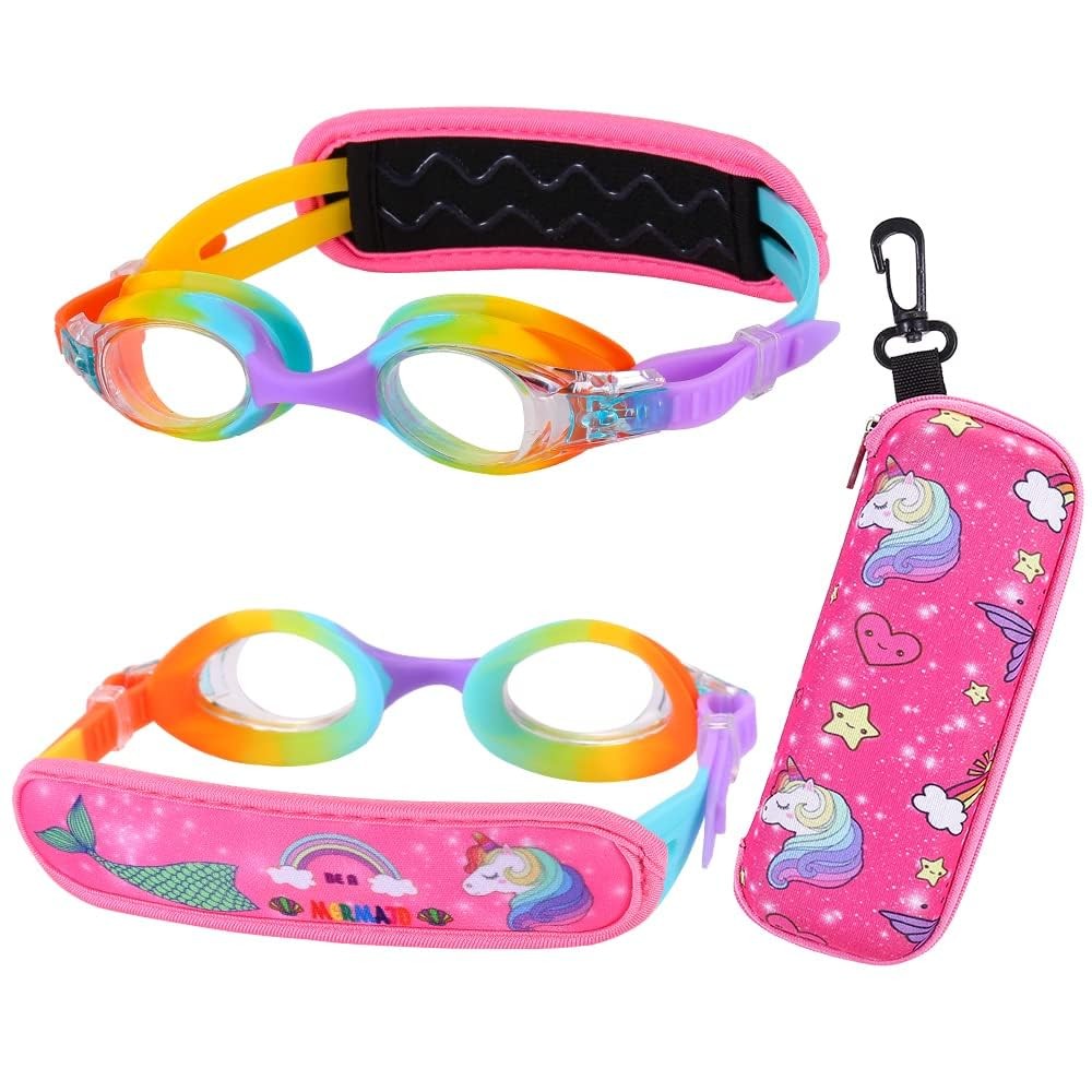 Kids Goggles, Toddler Goggles3/4/5/6 Years Old, Rainbow Mermaid Unicorn Goggl…