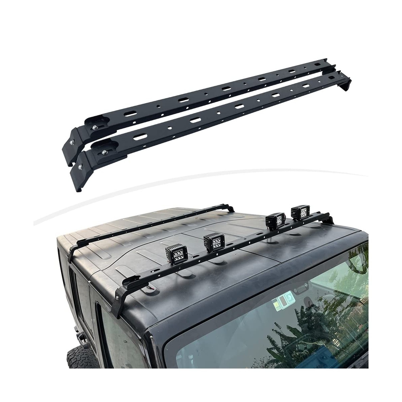 Steel Maximum Load 300 lbs Roof Rack Bars Kayak Cargo Carriers Crossbar roof …