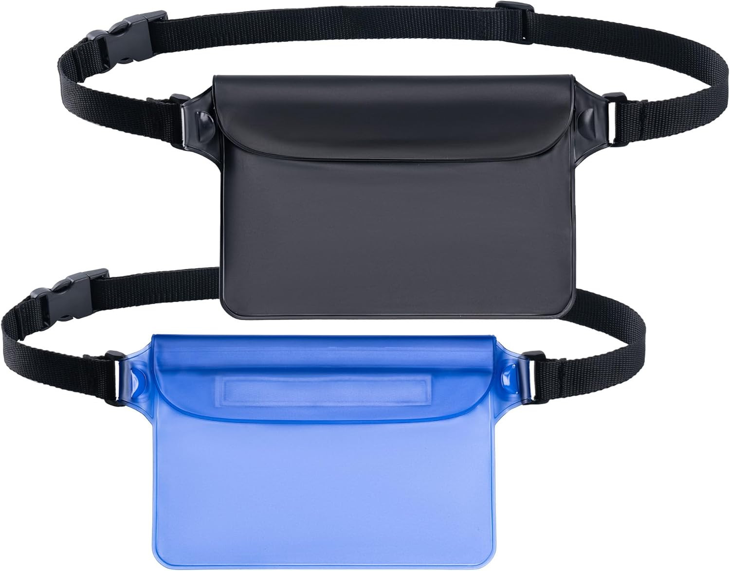 2-Pack Waterproof Pouch with Adjustable Waist Strap | Screen Touch Sensitive Dry