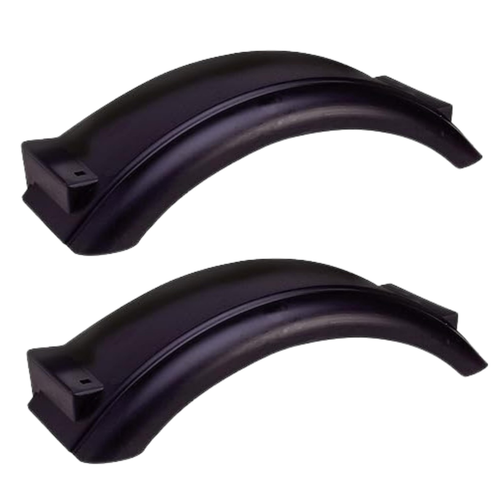 Black Plastic Trailer Fender for Small Wheels – Durable Polyethylene – 2 Pack