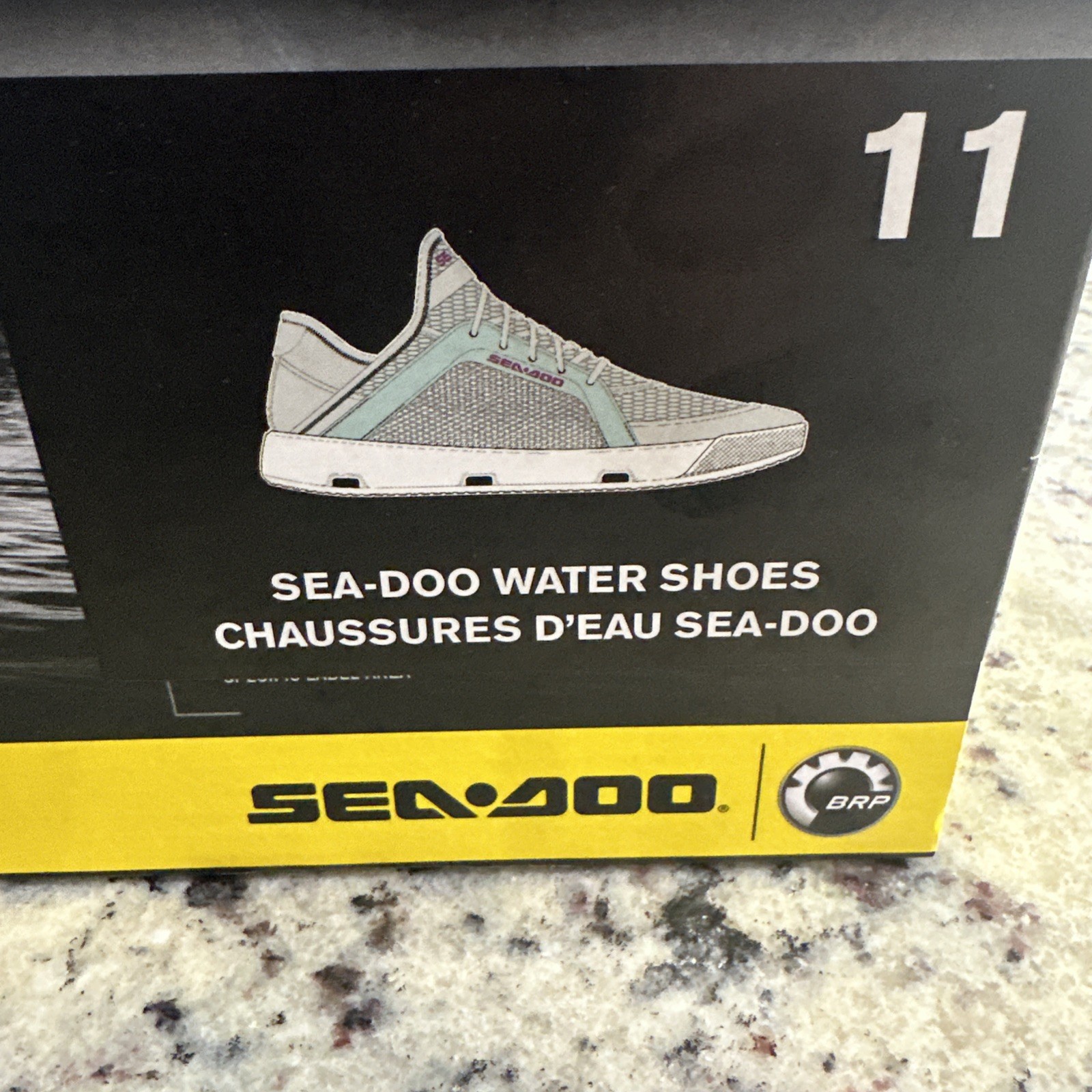 Sea Doo PWC Jet Ski Riding Water Shoes 444259 Grey NIB SIZE 11