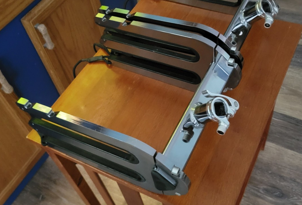 Monster Tower – Wakeboard Racks – 1 Pair – Silver – In Good Condition – Used