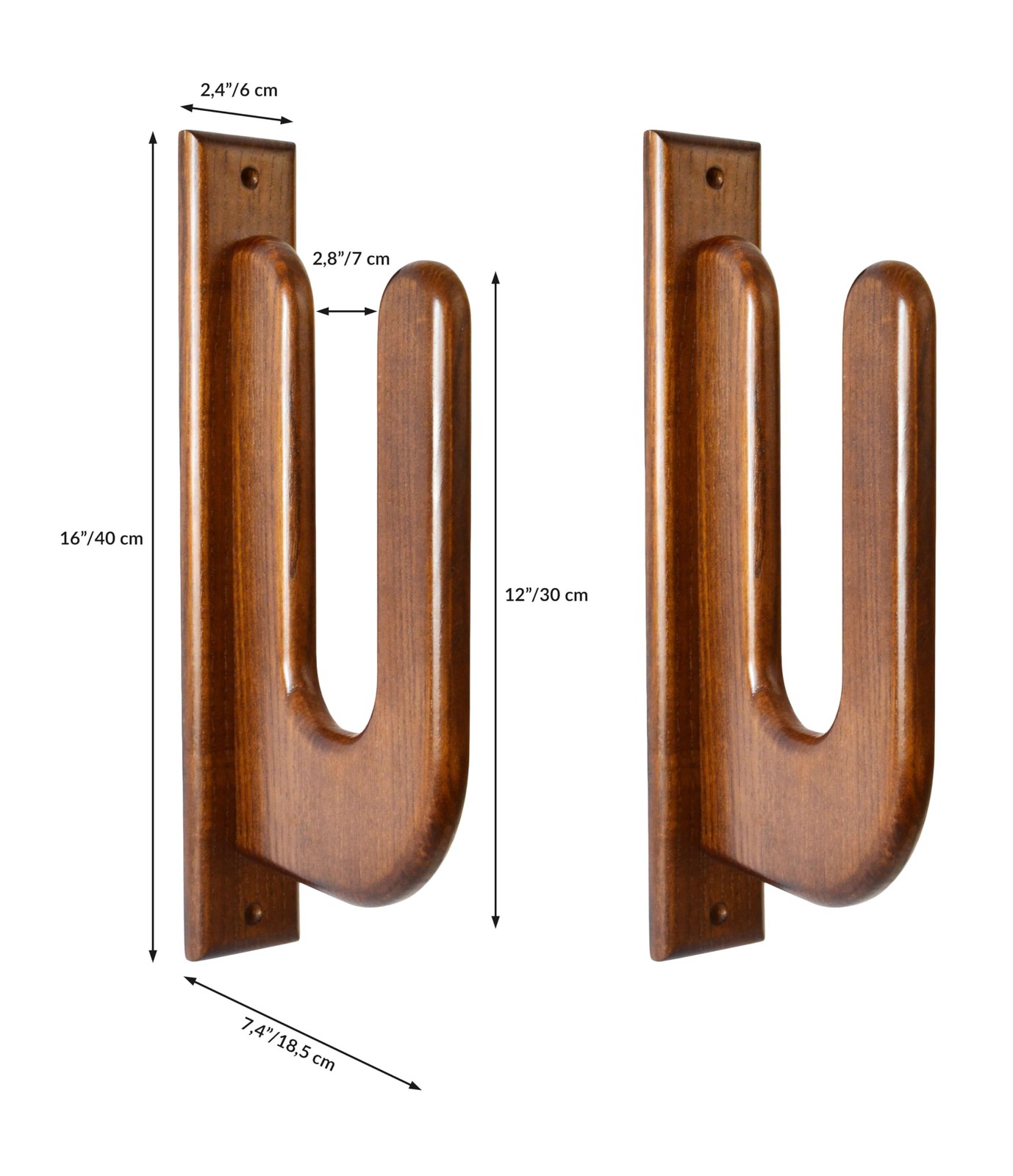 Surfboard Wall Mount – Wooden Surfboard Rack for Wall Storage – Solid Wood Ho…