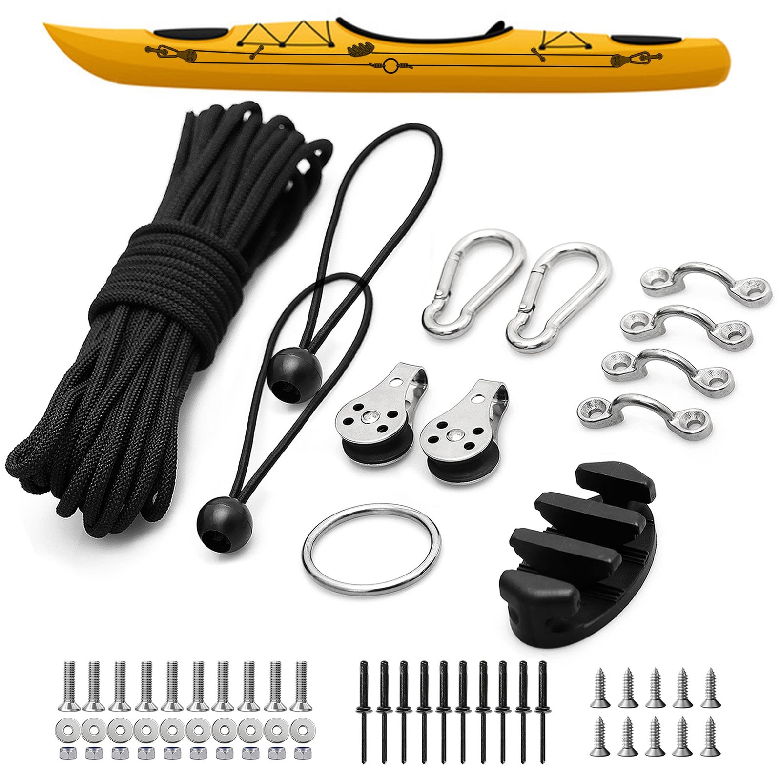 Kayak Anchor Trolley Kit Wizard LeverLock Trolley,Anchor…