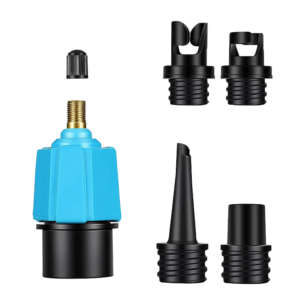4 Nozzle SUP Pump Adapter for Inflatable Boat Air Valve Adaptor Hose Connector