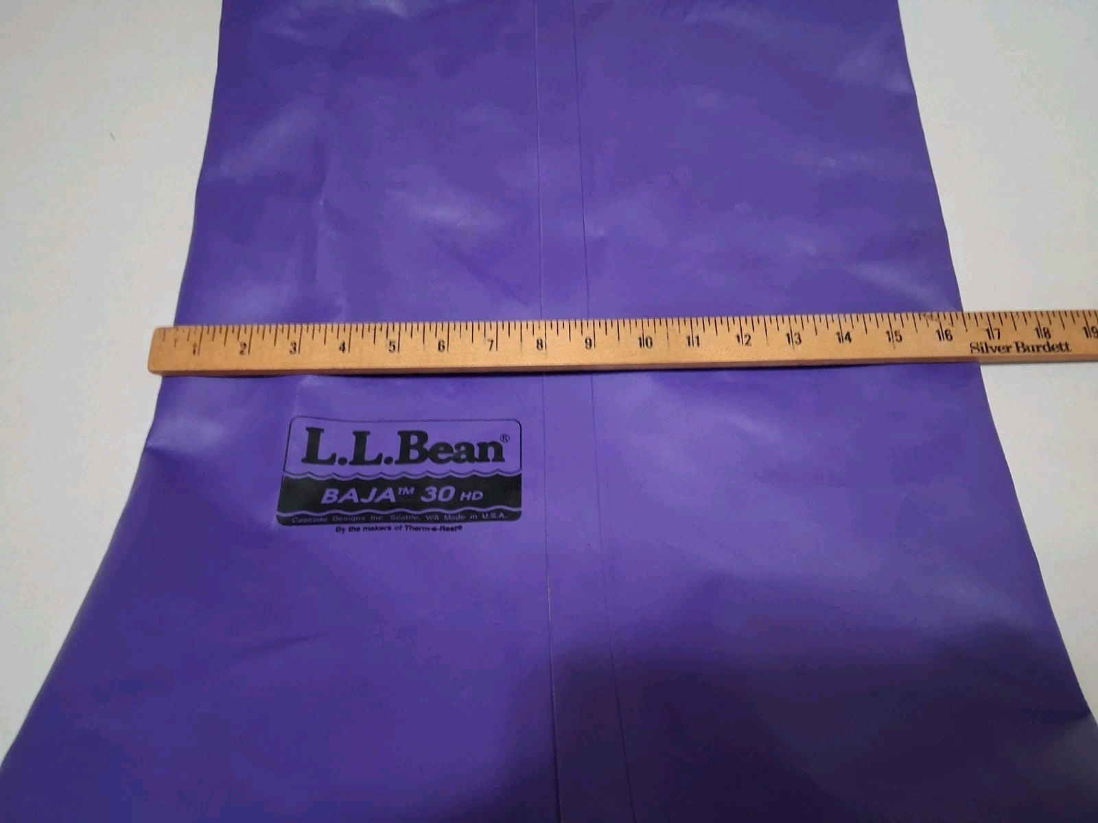 L.L. Bean Baja 30 HD Dry Bag Purple Roll-Top Waterproof Duffel Cascade