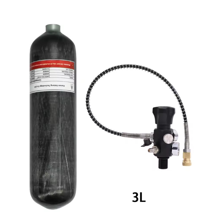 3L / 6.8L Carbon Fiber Cylinder High Pressure Air Tank Fill Station Scuba Diving