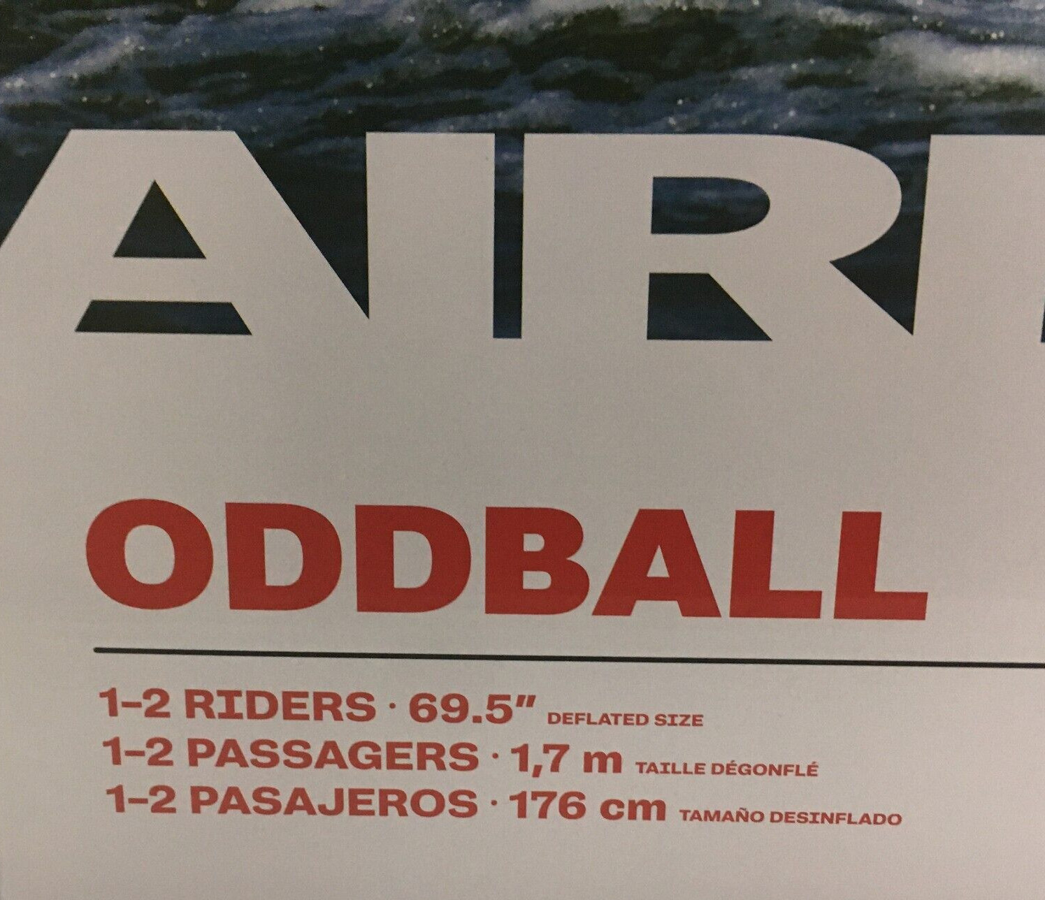 AIRHEAD ODDBALL 2 Person Towable Water Boat Raft For Pool or Lake, AHOB-5320
