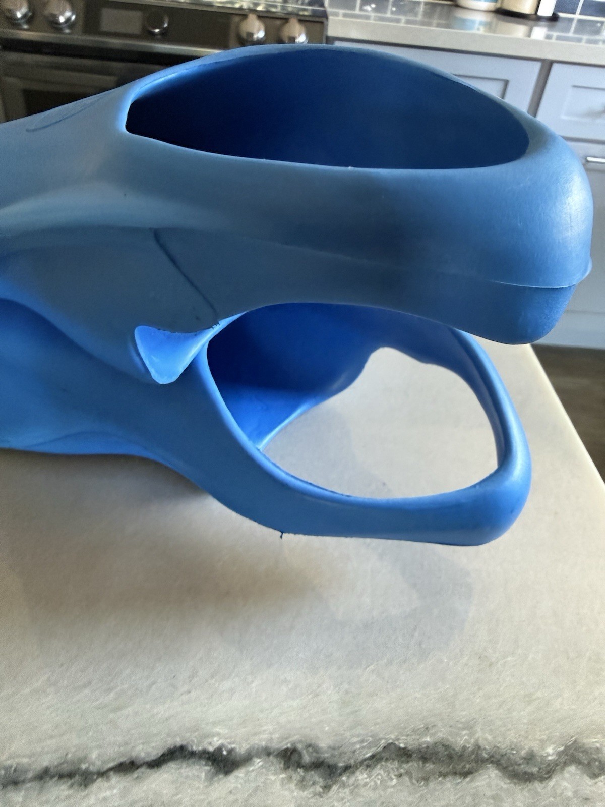 Aqua Sphere Alpha Fins Swim Fitness Training Fins EVA Foam Blue Large 10-11.5