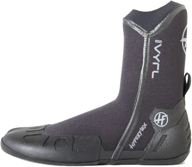 HYPERFLEX VYRL High Top Round Toe 3mm Surf Boots -Black -Size 12 -NIB -LAST ONE
