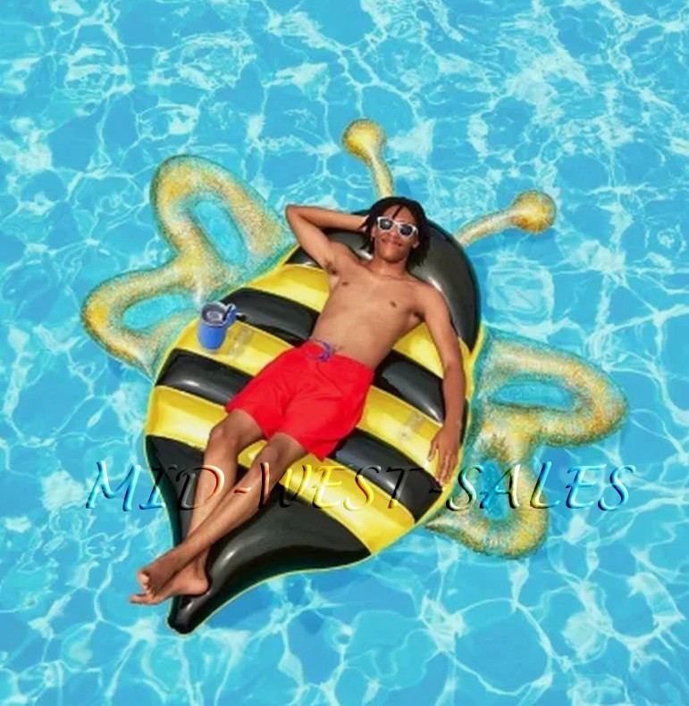 Member’s Mark OVERSIZED Bumble Bee Float Pool, Beach, Lake, Over 5.5 Feet