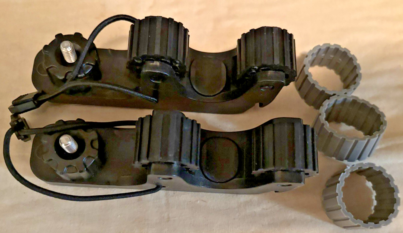 2 PCS Adjustable Kayak Paddle Holder Track Mount Fits Various Shaft Diam.
