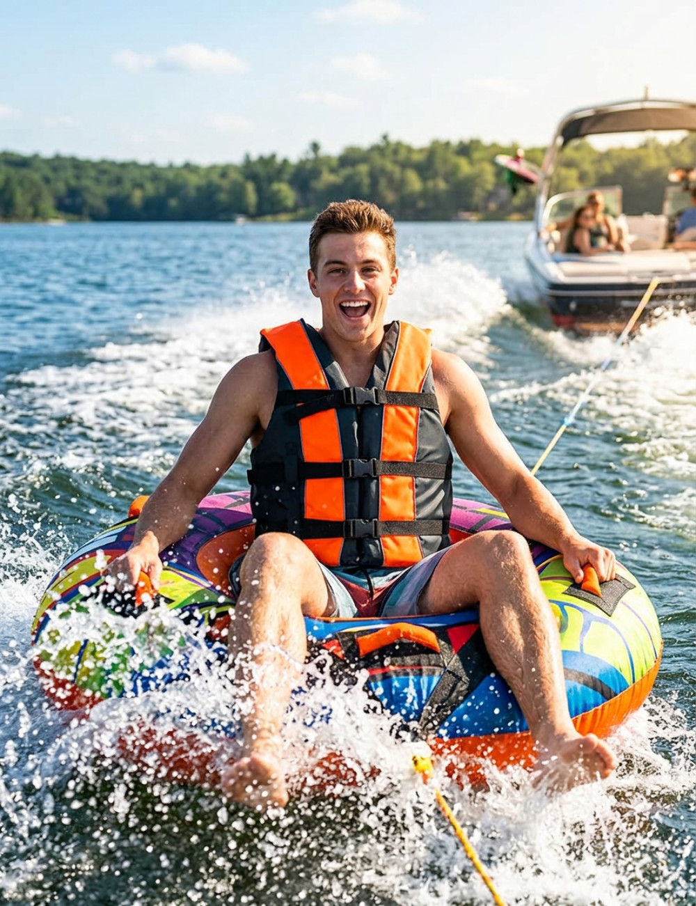 Hardcore life jacket paddle vest; Coast Guard approved Type III PFD life vest fl