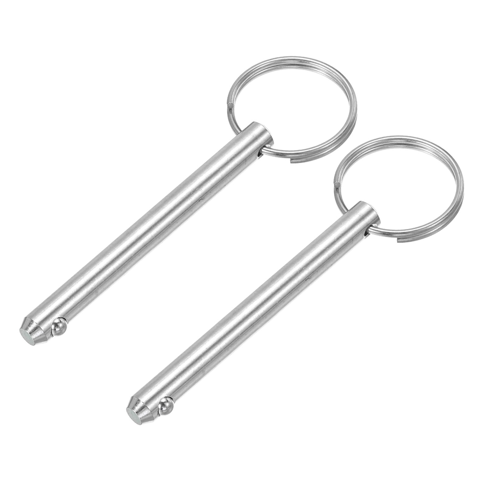 2Pcs Marine Quick Release Bimini Top Pin 3″Lx0.31″Diax2.36″ Usable Long