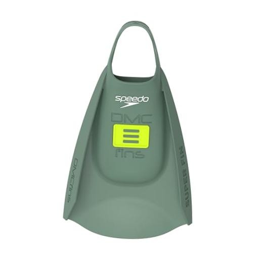 Unisex-Adult Swim Training Fins X-Small DMC Super Soft Olive/Hyper Yellow