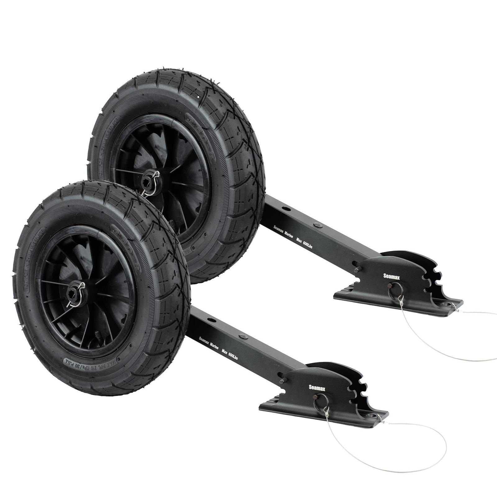 Seamax Deluxe Boat Launching Wheel System, Black Military Edition, 4 Position…