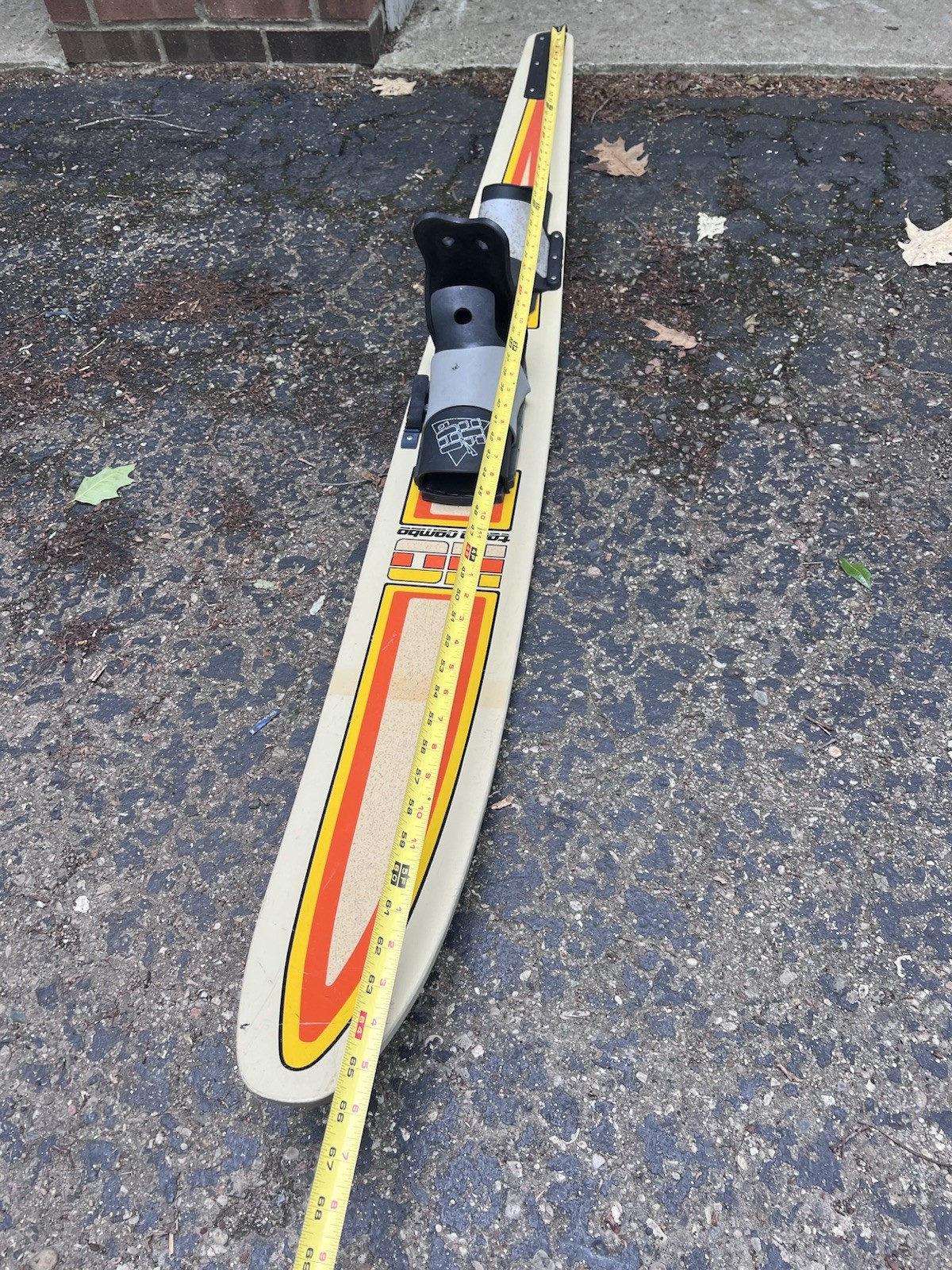 Vtg Water Bindings Boating Ski Team Combo Ho Boating Skis Coat Rack Wall Art
