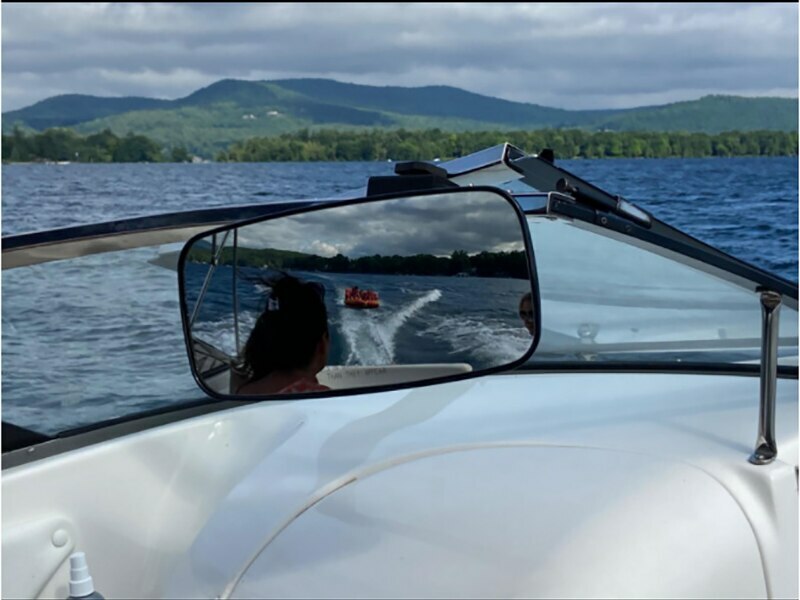 Marine Boat Rearview Mirror for Ski Wakeboard Tower Convex Mirror us