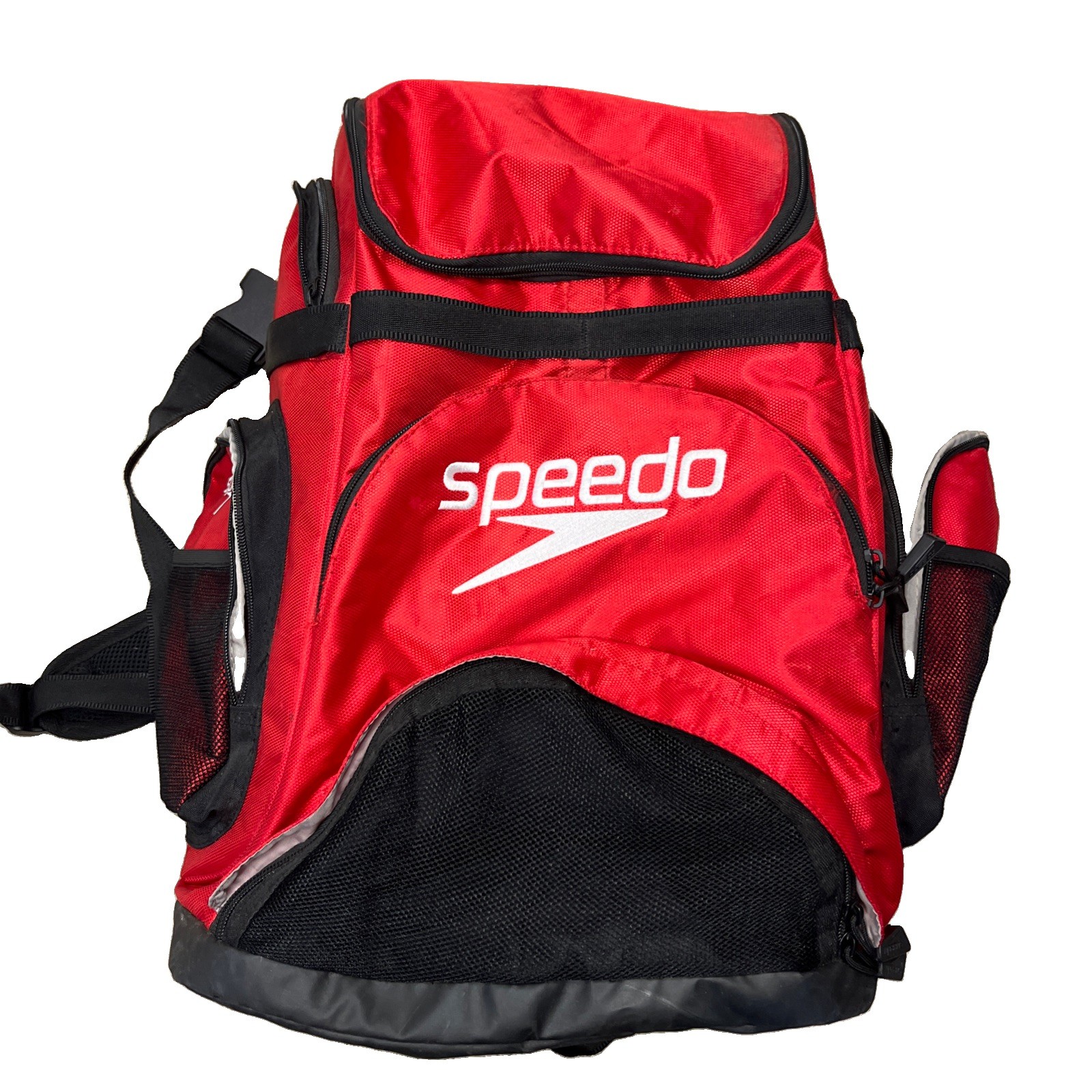 Speedo 35L Teamster Large Swim Backpack Red with Dirt Wet Compartment