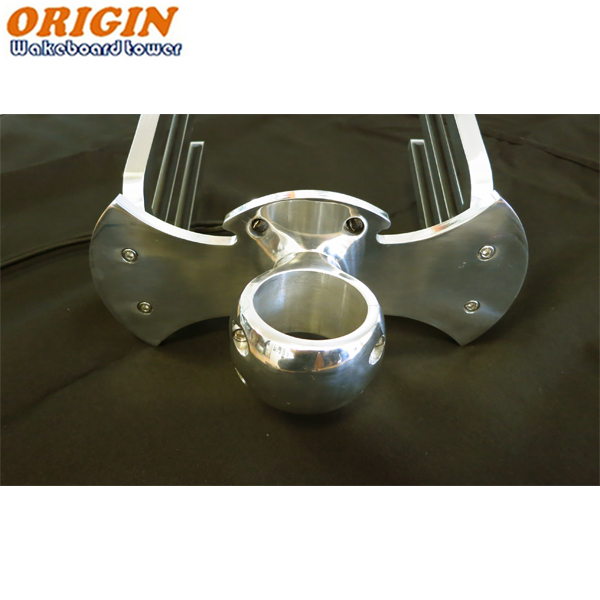 ORIGIN Bat Wakeboard Tower Rack Polished |Angle-free Installable|4 Bolts Clamp