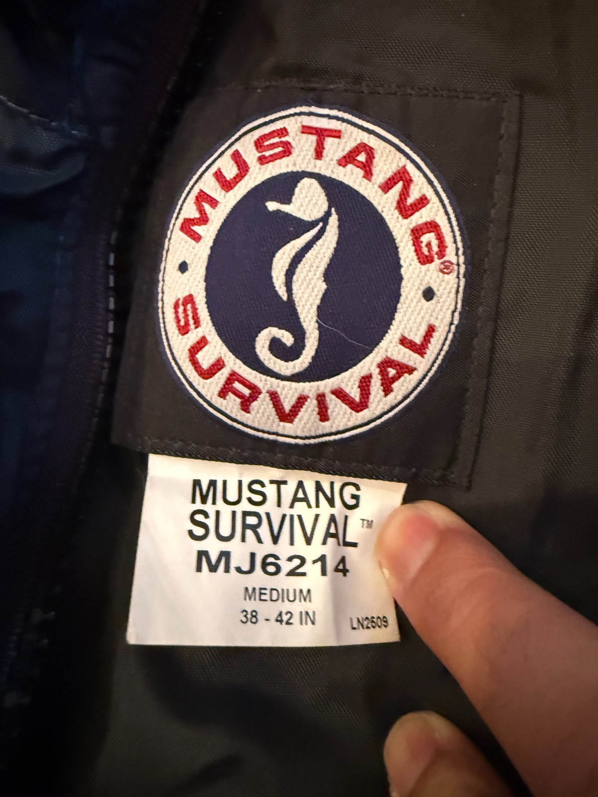 Mustang Survival MJ6214 Floater Navy Reflective Jacket Type III PFD – MEDIUM