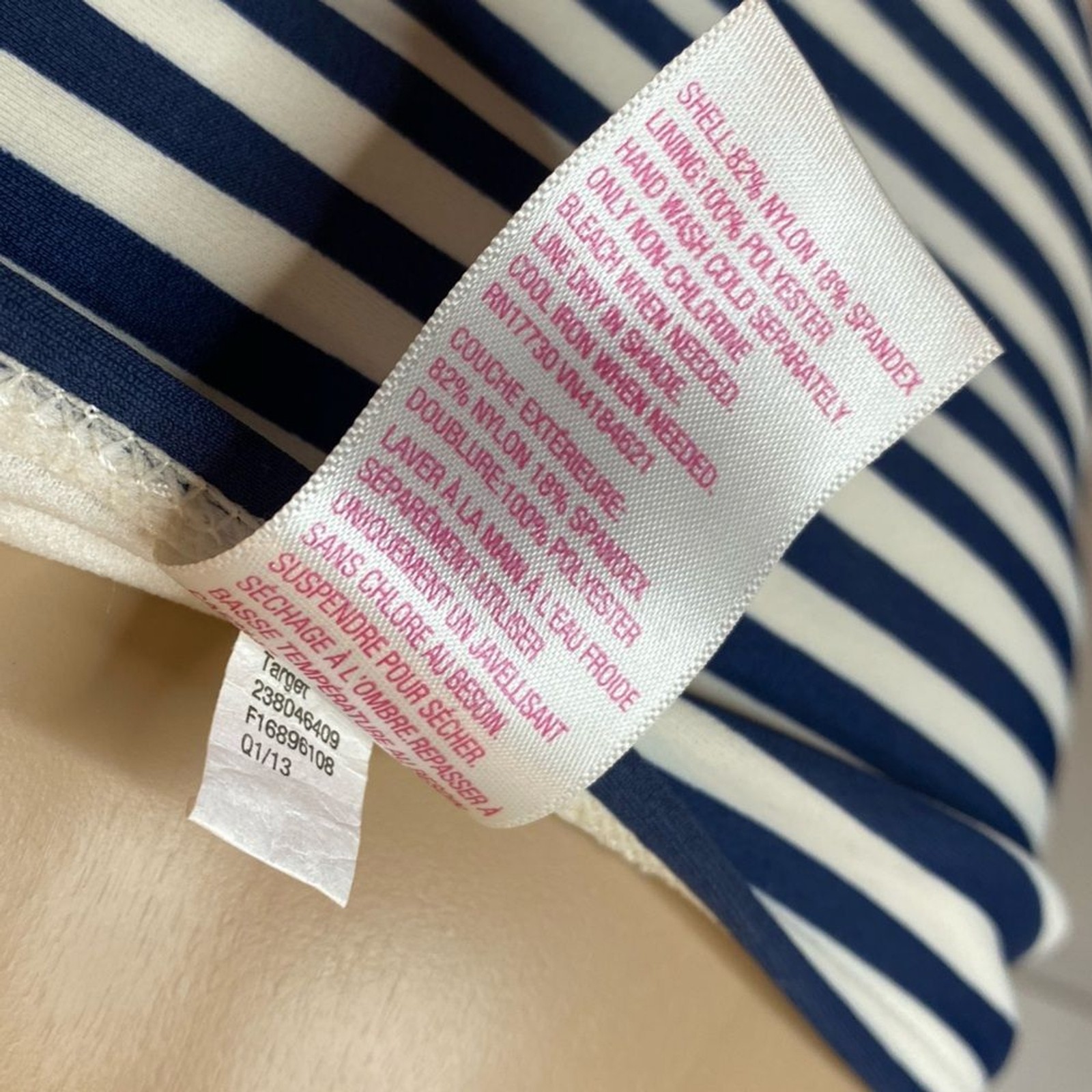 Xhilaration Bikini – Blue & White Nautical Stripes | 2-Piece Set, Gently Used