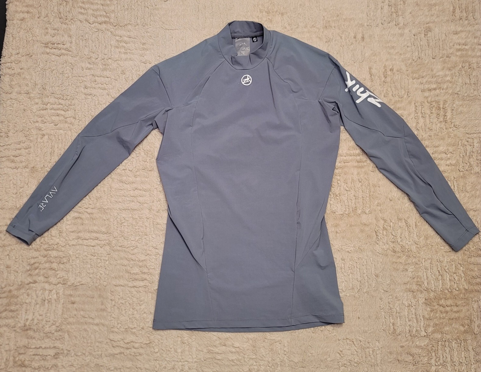 Zhik Avlare Hydrophobic Water Repellent Gray Long Sleeve Shirt Stretch Men’s S