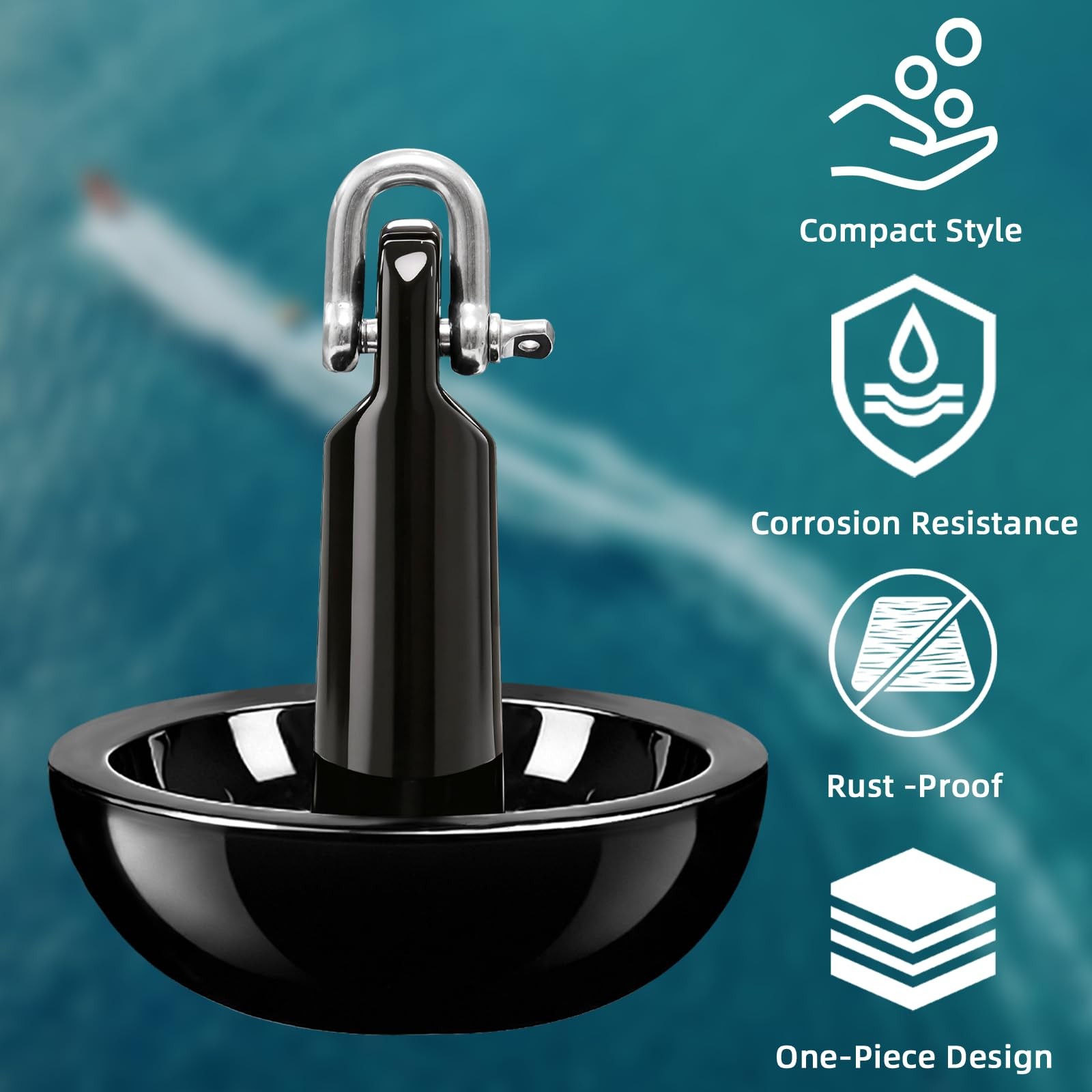 AmarinePlay Mushroom Anchor Kayak Anchor Kit for Canoe Paddle Board Small Boa…