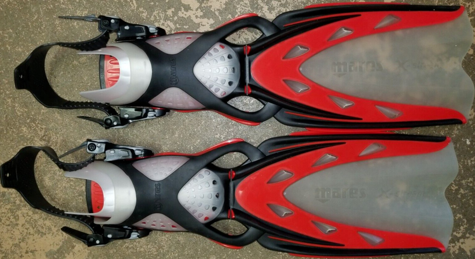 Mares X-Stream Fins RED/BLACK Extra Small Brand New GREAT FINS!