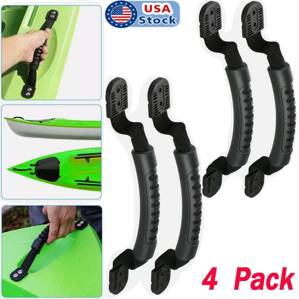 Kayak Rubber Handles w/ Screws Canoe Boat Side Mount Carry Handles Outdoor Sport