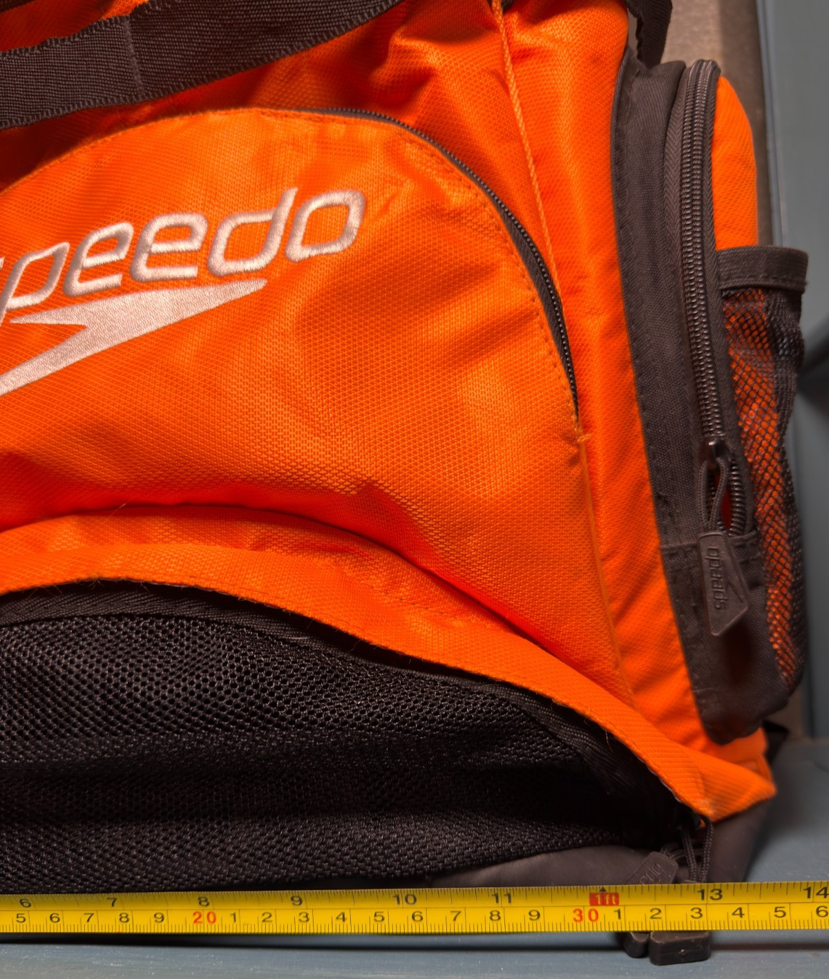 Speedo Teamster 35L Vibrant Orange Black Swim Meet Bag Gear Backpack Lifeguard