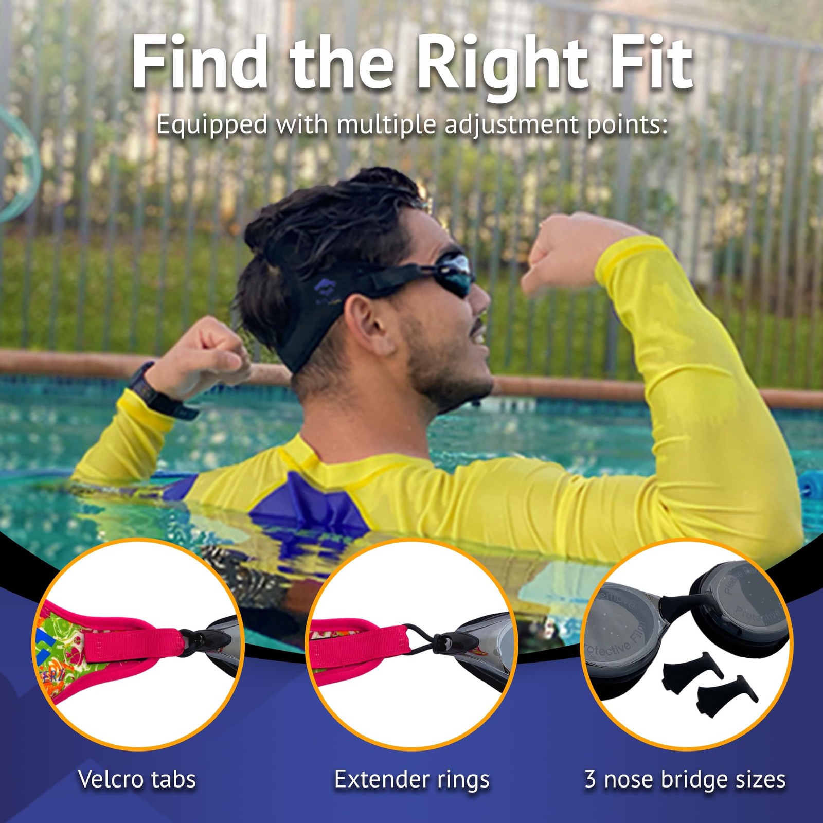 Masterz Swim Goggles for Adults & Teens, Anti Fog Mirrored Goggles